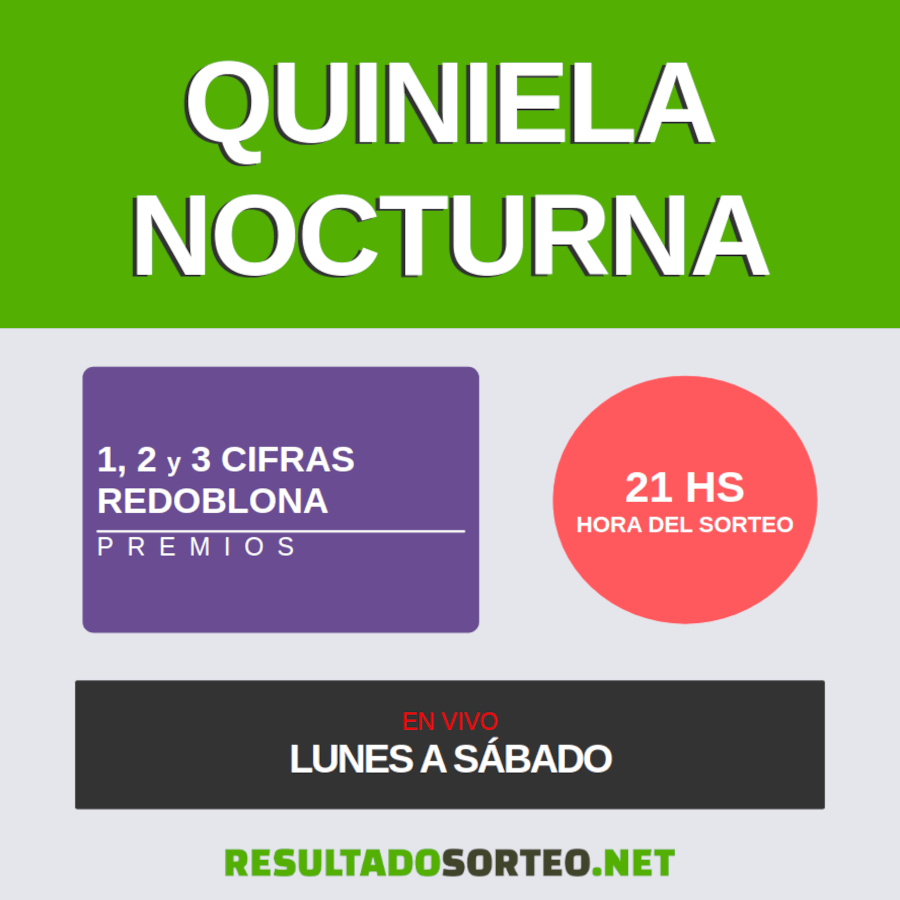quiniela nocturna de hoy