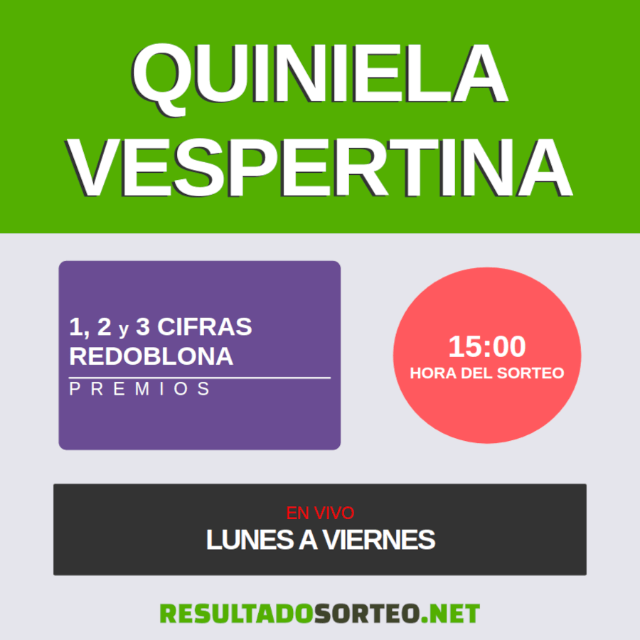 quiniela vespertina de hoy